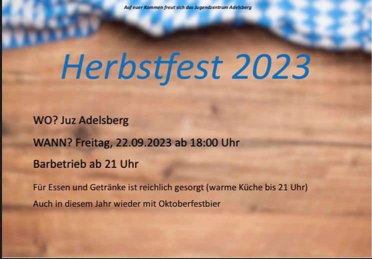 JUZ Herbstfest 2023