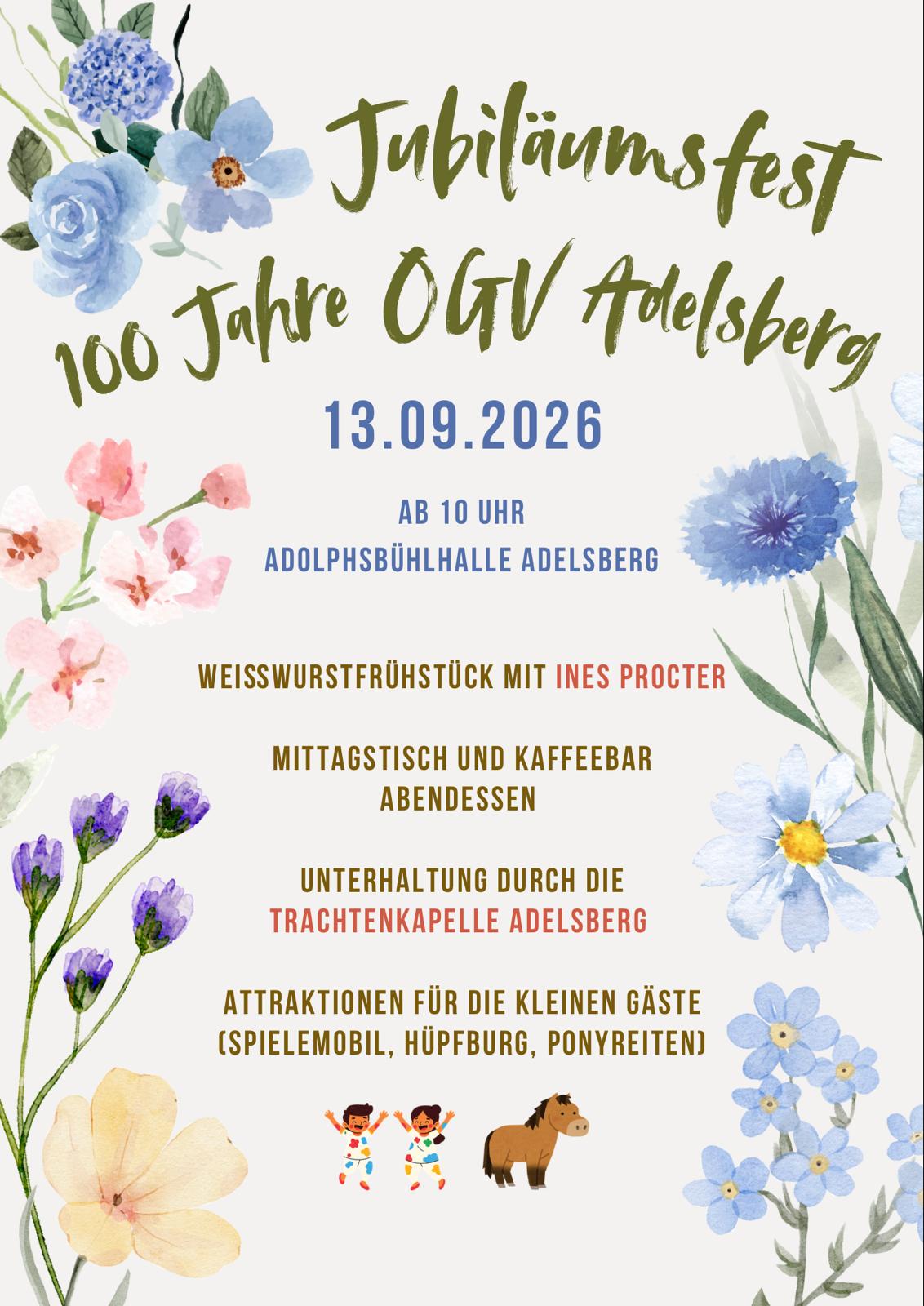 100 Jahre Obst- und Gartenbauverein Adelsberg