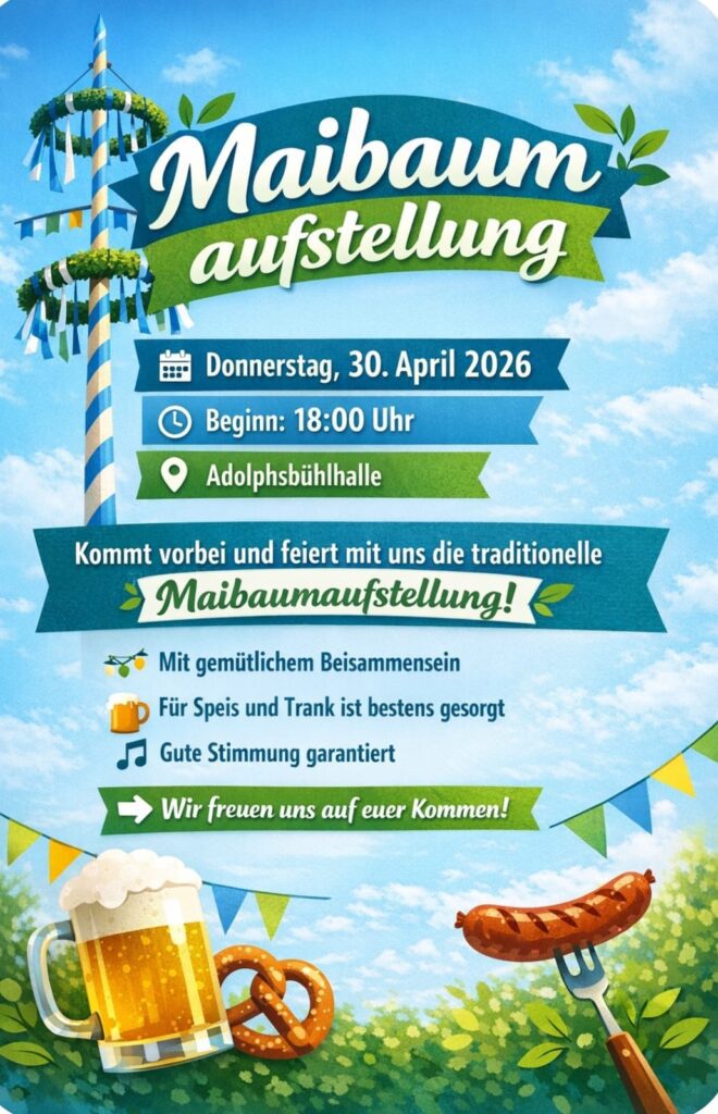 Maibaumaufstellung Adelsberg 2026