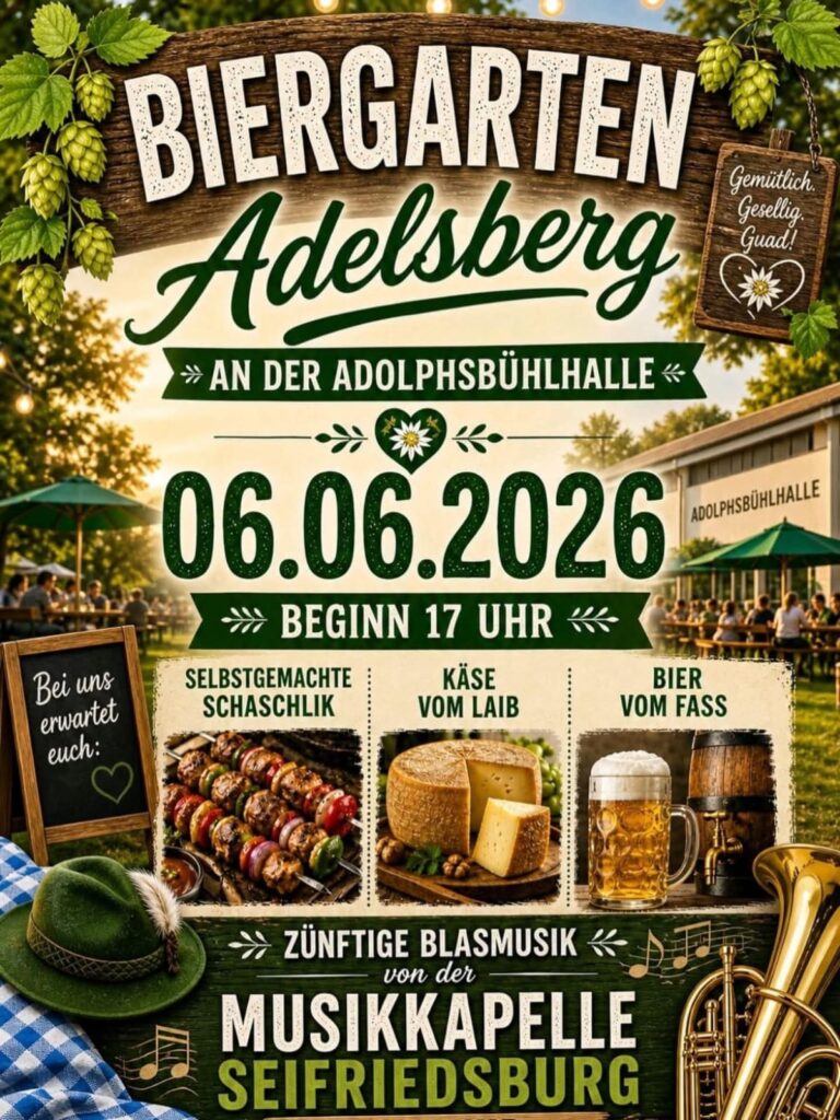 Biergarten Adelsberg am 6. Juni 2026